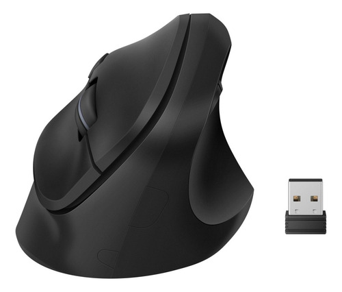 Mouse Inalámbrico Vertical 800 / 1100 / 1500 Dpi, Negro