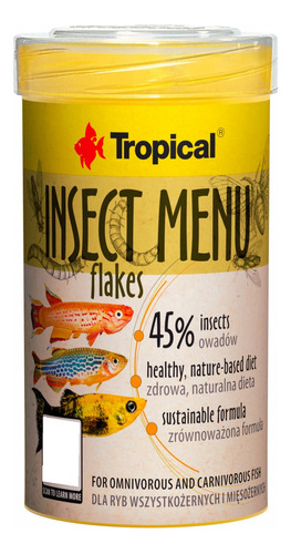 Ração P/ Peixes Tropical Insect Menu Flakes 20g