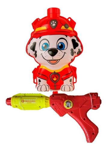 Paw Patrol Marshall Mochila Con Pistola Lanzadora De Agua