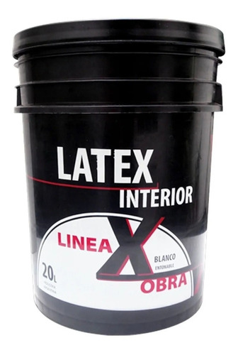 Pintura Latex Lavable Acrilica Color Blanca 20 Litros