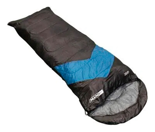 Saco De Dormir Capuz Bolsa Transporte Viper Ntk Azul Preto