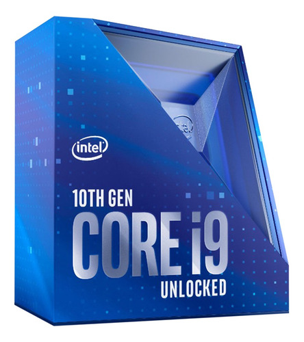 Imagen 1 de 3 de Procesador Intel Core i9-10900K BX8070110900K de 10 núcleos y  5.3GHz de frecuencia con gráfica integrada