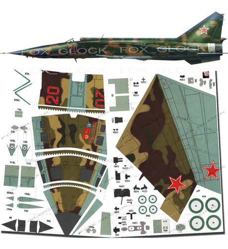 Mig 25 Rbf Escala 1.33 Papercraft