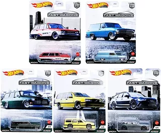 Hot Wheels Premium Car Culture Fast Wagons - Juego Completo.