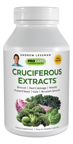 Andrew Lessman Extractos Cruciferos 180 Capsulas: Altos Nive