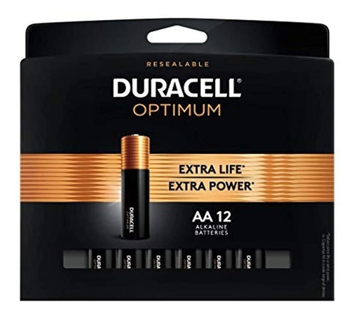 Duracell Optimum Pilas Aa Paquete De 12 Unidades Batería D