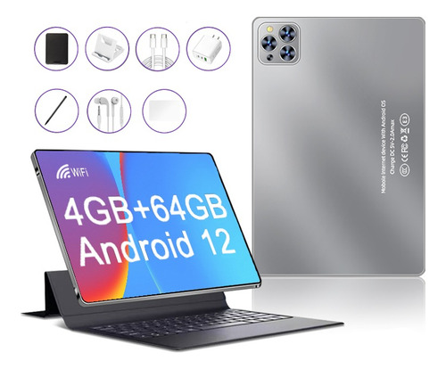 Tableta 10 Android 12 64gb+4gb De Memoria Ram Con Funda