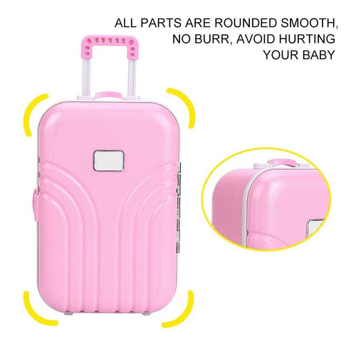 Mini Valija De Plástico Con Rueditas Para Juguetes De Niños Mini Valija De Plástico Con Rueditas Para Juguetes De Niños