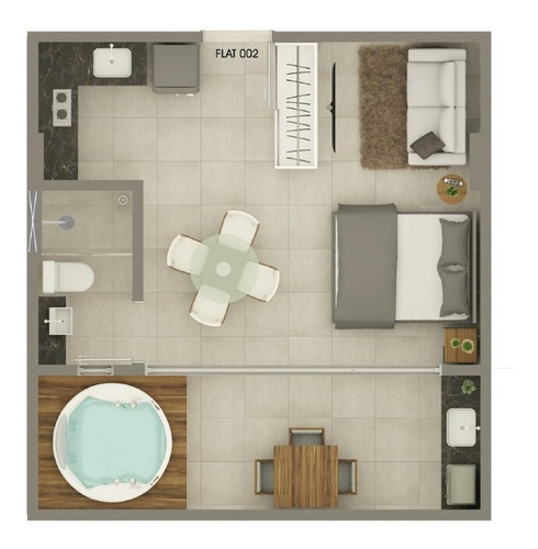 Imagem 18 de 20 de Flat No Jardim Oceania - 402