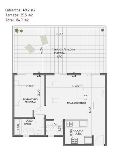 Imagen 24 de 30 de Venta 2 Amb Suite Toilete Terraza Propia Retasado