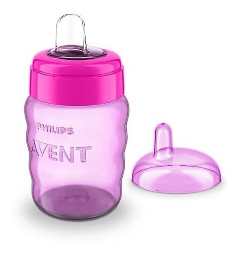 Copo Avent Easy Sip Com Bico De Silicone 260ml - Lilás