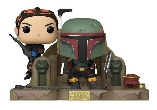 Boneco Funko Pop Boba Fett y Fennec en el trono 486 Star Wars