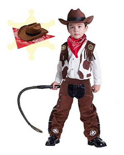 Disfraz De Vaquero Deluxe Para Niños