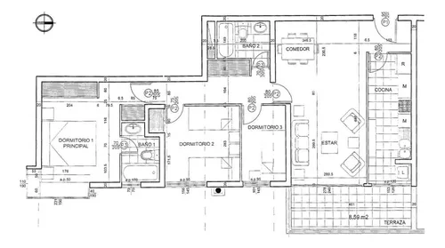 Depa 3d+2b+logia+terraza+est A 3 Cuadras Metro El Llano