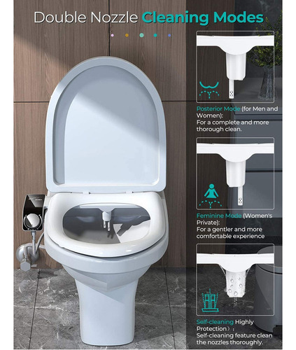 Xx Bidet De Agua Fría Baño Wc Inodoro No Eléctrico Genérico