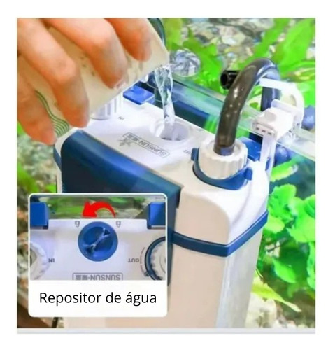 Sunsun Ybf-500 Filtro Mini Canister 500l/h Com Skimmer