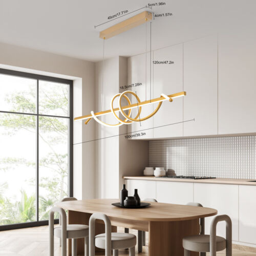Modern Led Ceiling Lamp Hanging Light Fixture Kitchen Di Ttb