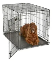 Comprar Jaula Perros Plegable Transportadora Grande 107cm Metal Negr Color Negro