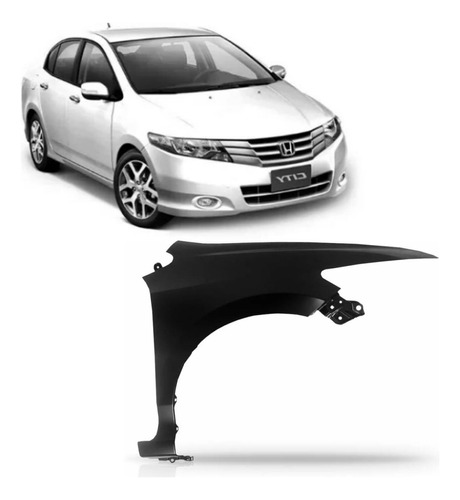 Paralama Honda City 2009 2010 2011 2012 2013 Sem Furo Ld