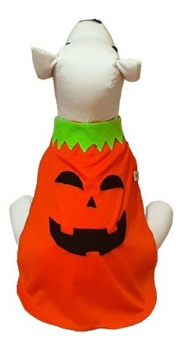 Roupa Roupinha Cachorro Capa Abóbora De Halloween - Tam 4