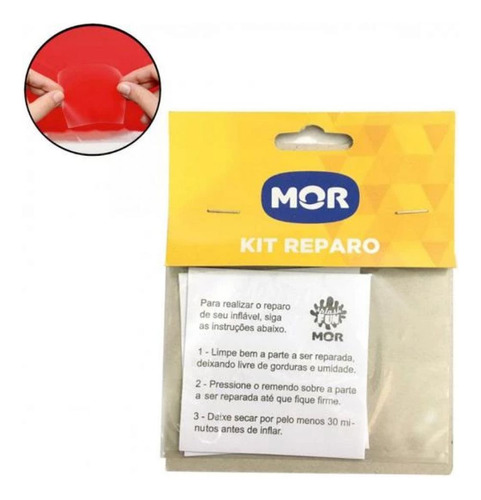 Kit Reparo Multiuso Mor Para Piscina E Infláveis Autocolante