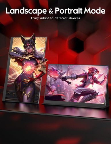 Zscmalls Monitor Portátil 16 Pulgadas 2.5k 144hz Mmg