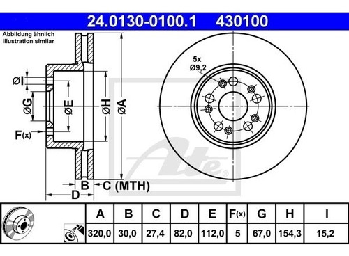 Discos Delanteros M Benz 500 Sel Sedan 1996 5.0 322hp Par