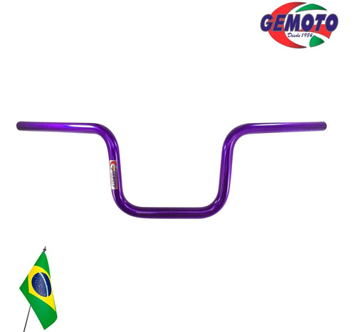 Manillar De Aluminio Alto Tipo Gs Violeta - Mundomotos.uy