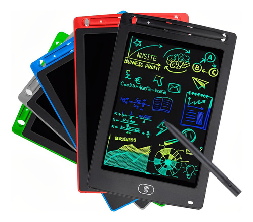 Tablet Educativo Colorido Desenhar E Escrever 8polegada Cor Cinza