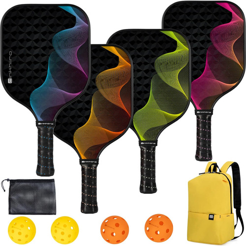 Palas De Pickleball - Set De 2 Y 4 Palas Pelotas, Bolsa...