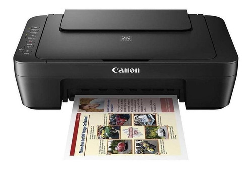 Impresora a color multifunción Canon Pixma MG3010 con wifi negra 110V/220V