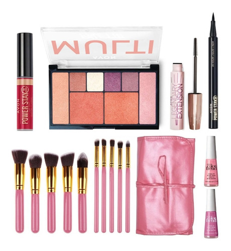 Set De Maquillaje Kit Maybelline Completo Pro Avon Natura | Envío gratis