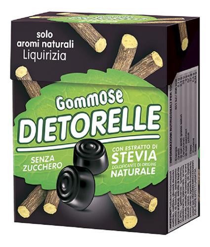 Imagem 2 de 2 de 3x Bala De Goma Vegana Dietorelle Alcacuz 40g