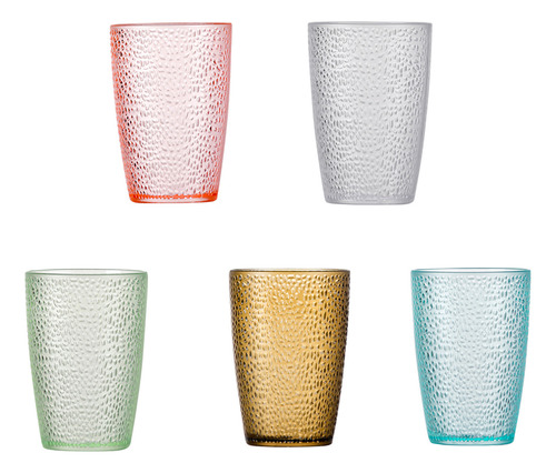 Taza De Agua Acrílica De Color Transparente, 5 Unidades, Taz