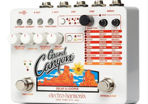 Pedal Grand Canyon Delay & Looper Ehx C/ -e & Cor Única