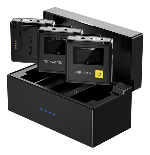 Micrófono Inalámbrico 7ryms Iray Dw20 Pro 2.4 De Doble Canal