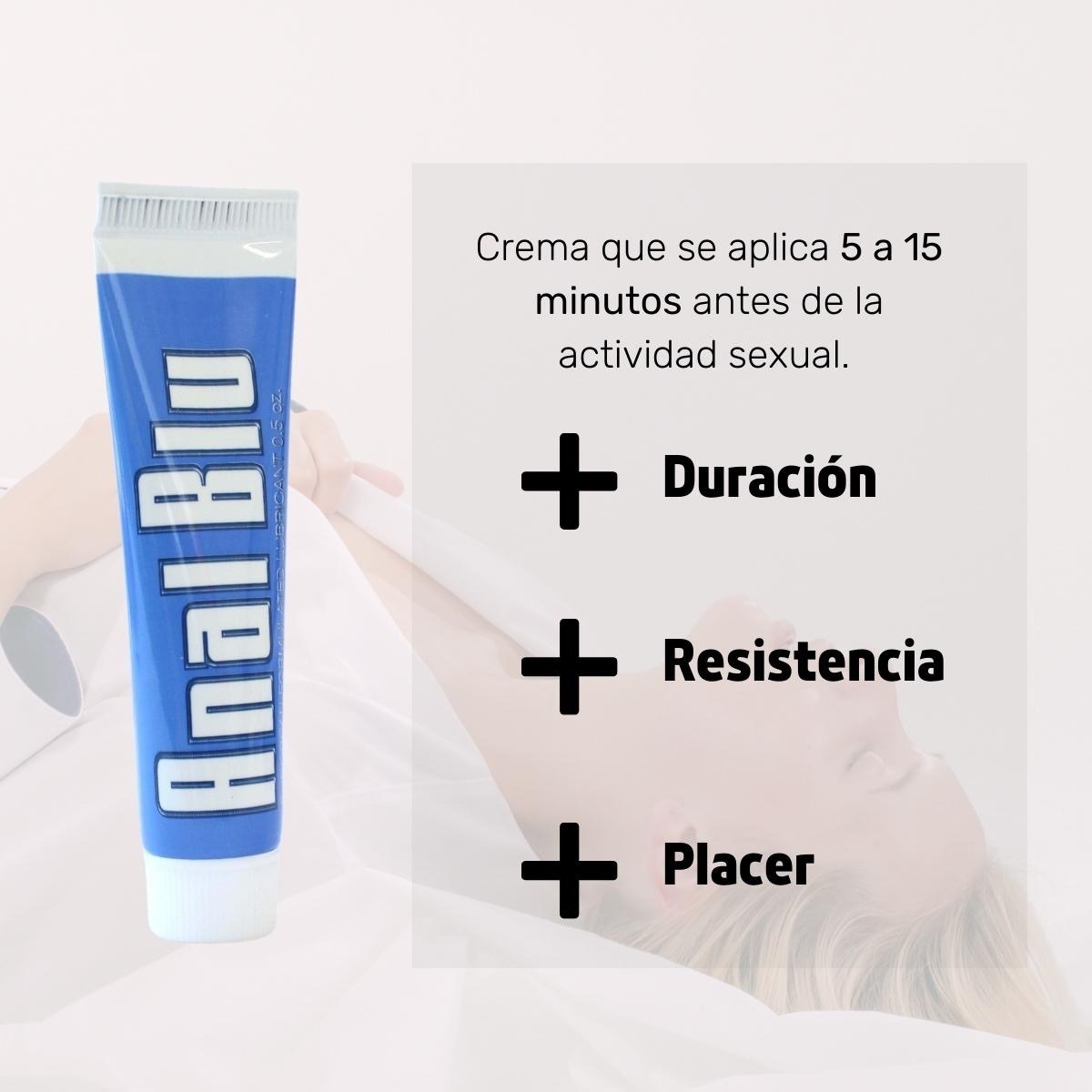 Lubricante Crema Anal Blu 05 Oz Desensibilizante Anestésico Envío Gratis