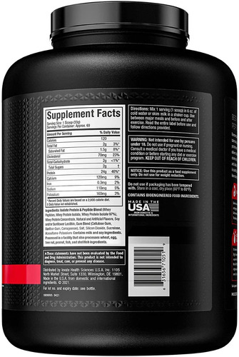 Imagen 3 de 5 de Nitro-tech 100% Whey Gold Muscletech Proteína 5.2lb 70 Serv