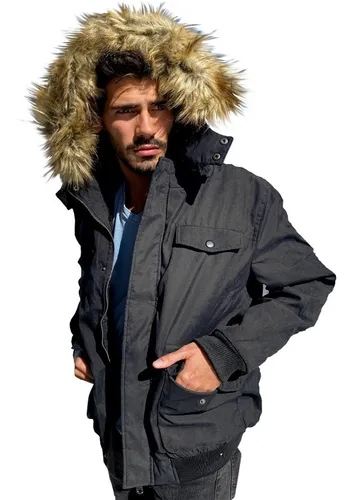 Parka Invierno Forrada Piel Capucha