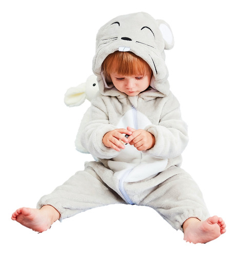 Pijama De Manga Larga Kigurumi Para Bebés Recién Nacidos