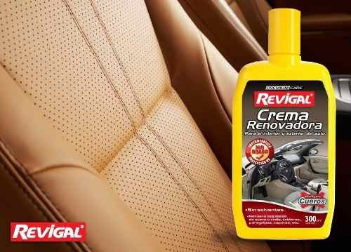 Crema Renovadora Plasticos Cuero Cuerina Auto Coche Revigal