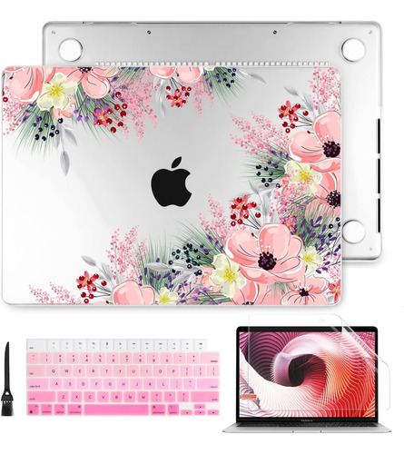 Funda Batianda Para Macbook Pro 14 M1 Pro/max +c/tec Floral