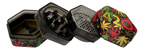 Dichavador Triturador Moedor 4 Partes Hexagonal Novidade