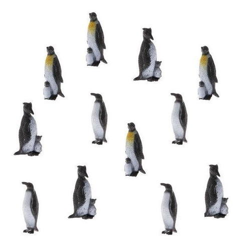 3 2 Piezas De Acción De Modelo Pingüinos Plásticos En