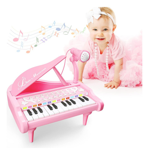 Uguetes De Piano Rosa Para Niñas De 1 Año O Más