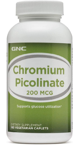 Picolinato De Cromo 200 Mcg Gnc 180 Comprimidos