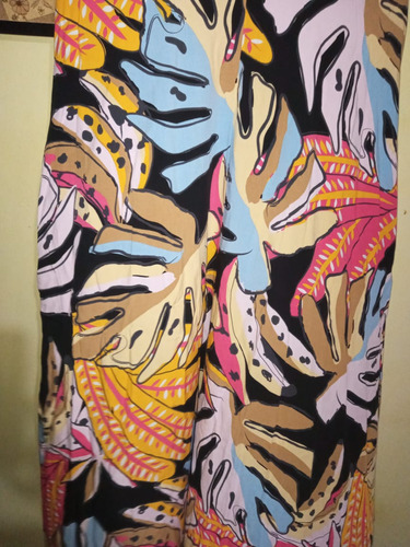 Vestido Fibrana Talle Grande Especial Xl Estampa Oferta