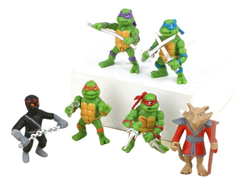 Tortugas Ninja Figuras Colección Set X 6 Muñecos Tmnt