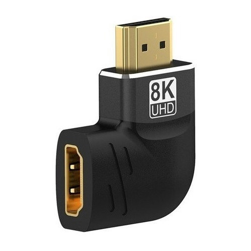 Adaptador Extensor Copla Hdmi 2.1 8k Macho Hembra 90 Derecha