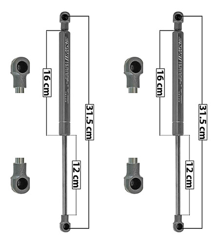 Kit-2 Amortiguadores Cofre Spart Bmw Serie 3 98 A 05